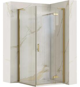 Rea, Cabină de duș REA Hugo 80x80 Gold Brush, KPL-K8411