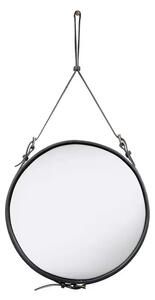 Adnet Oglindă Circular Ø58 Black Leather - GUBI