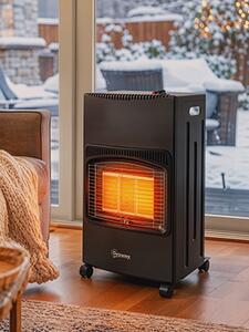 Outsunny Sobă pe Gaz 4,2 kW, 3 Trepte de Căldură, ODS, Oprire la Stingerea Flăcării, Anti-răsturnare | Aosom Romania