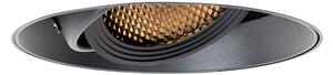 Spotlight modern îngropat negru GU10 AR70 rotund fără cadru - Oneon Honey