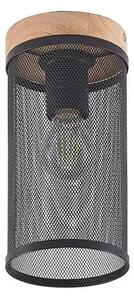 Kiriya Plafonieră Black/Wood - Lindby