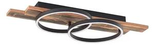 Sentoa LED Plafonieră Light Wood/Black - Lindby