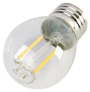 Set de 5 becuri LED E27 P45 transparente 2W 200lm 2700K