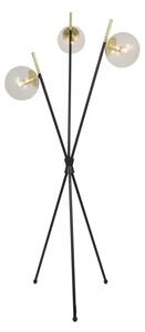 Sotiana Lampadar Black/Brass - Lucande