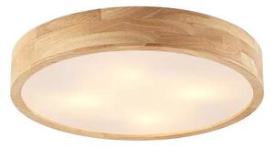Tanju Plafonieră Ø50 Wood/White - Lindby