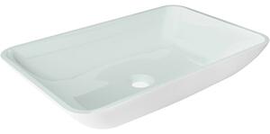 Mexen Megan lavoar de sticlă montat pe blat 56 x 36 cm, alb - 24135630