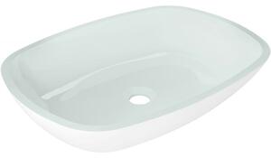 Mexen Araks Lavoar de sticlă montat pe blat 54 x 39 cm, alb - 24155430