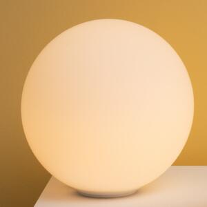 Artemide Lampă de masă Dioscuri, Ø 35 cm, reglabil, Alb, Camera de zi / sufragerie, Sticlă, Design