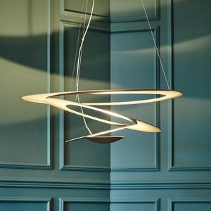 Artemide Pirce Micro lampă suspendată LED aur3000K, reglabil, Auriu / Alamă, Camera de zi / sufragerie, Metal, Design