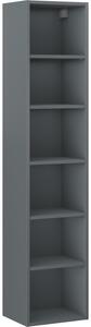 Mexen Box-A, mobilier înalt pentru baie 35x44,2x160 cm, grafit mat, 91AX1-1600-300-1-66