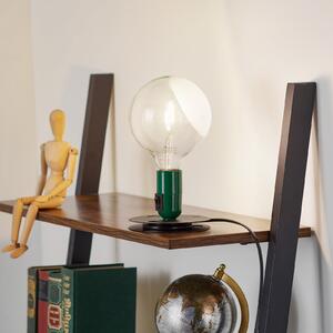 FLOS Lampadina Lampă de masă LED verde, picior negru, Verde, Camera de zi / sufragerie, Metal, Design