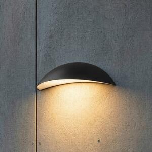 Lindby Aplică LED pentru exterior Zerino, negru, 34,5 cm, IP54, Negru, Aluminiu, Modern
