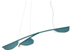 Almendra S3 Y Short Lustră Pendul Bay Blue Metallized - Flos
