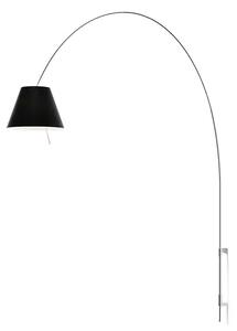 Lady Costanza Aplică de Perete cu Întrerupător Black/Aluminium - Luceplan