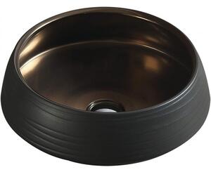 Mexen Ariana lavoar de blat 43 x 43 cm, negru/auriu - 22054366
