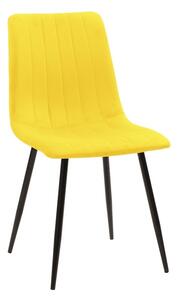 Scaun Model Noor, Galben/Negru , 44x53x86 cm