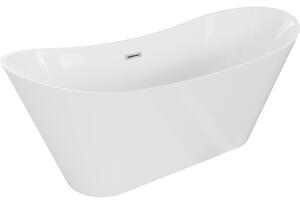 Mexen Celia, cada de sine stătătoare 170 x 75 cm, alb, preaplin cromat, 52331707500-01