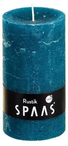 Lumanare coloana SPAAS RUSTIK 13 cm albastra