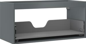Mexen Box-A, dulap suspendat 100 cm, 1 sertar, grafit mat, 91AX0-1000-470-1-66