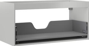 Mexen Box-A, dulap suspendat 100 cm, 1 sertar, gri mat, 91AX0-1000-470-1-62