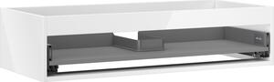 Mexen Box-A, dulap suspendat 100 cm, 1 sertar, alb lucios, 91AX0-1000-235-1-00