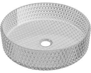 Mexen Aura, lavoar de blat din sticlă 39 × 39 cm, gri, 24013966