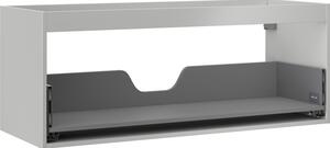 Mexen Box-A, dulap suspendat 120 cm, 1 sertar, gri mat, 91AX0-1200-470-1-62