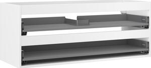 Mexen Box-A, dulap suspendat 120 cm, 2 sertare, alb mat, 91AX0-1200-470-2-01