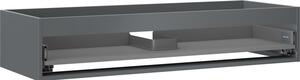 Mexen Box-A, dulap suspendat 120 cm, 1 sertar, grafit mat, 91AX0-1200-235-1-66