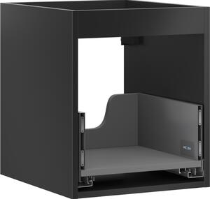 Mexen Box-A, dulap suspendat 40 cm, 1 sertar, negru mat, 91AX0-0400-470-1-71