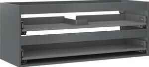Mexen Box-A, dulap suspendat 120 cm, 2 sertare, grafit mat, 91AX0-1200-470-2-66