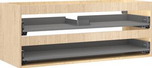 Mexen Box-A, dulap suspendat 120 cm, 2 sertare, stejar, 91AX0-1200-470-2-81