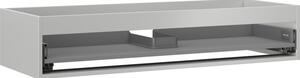 Mexen Box-A, dulap suspendat 120 cm, 1 sertar, gri mat, 91AX0-1200-235-1-62