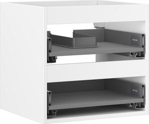 Mexen Box-A, dulap suspendat 50 cm, 2 sertare, alb mat, 91AX0-0500-470-2-01