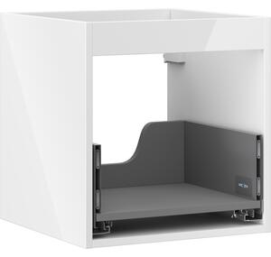 Mexen Box-A, dulap suspendat 45 cm, 1 sertar, alb lucios, 91AX0-0450-470-1-00