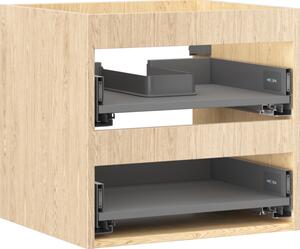Mexen Box-A, dulap suspendat 50 cm, 2 sertare, stejar, 91AX0-0500-470-2-81