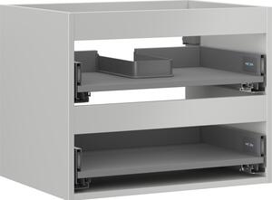 Mexen Box-A, dulap suspendat 60 cm, 2 sertare, gri mat, 91AX0-0600-470-2-62