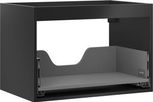 Mexen Box-A, dulap suspendat 70 cm, 1 sertar, negru mat, 91AX0-0700-470-1-71