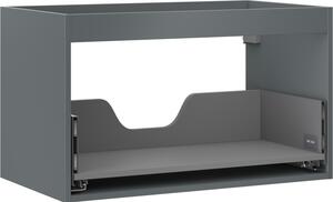 Mexen Box-A, dulap suspendat 80 cm, 1 sertar, grafit mat, 91AX0-0800-470-1-66