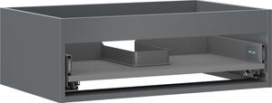 Mexen Box-A, dulap suspendat 70 cm, 1 sertar, grafit mat, 91AX0-0700-235-1-66