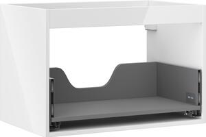 Mexen Box-A, dulap suspendat 70 cm, 1 sertar, alb lucios, 91AX0-0700-470-1-00