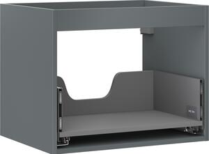 Mexen Box-A, dulap suspendat 60 cm, 1 sertar, grafit mat, 91AX0-0600-470-1-66