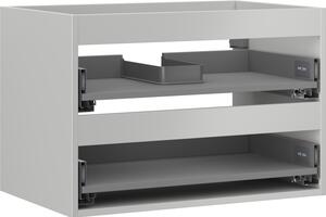 Mexen Box-A, dulap suspendat 70 cm, 2 sertare, gri mat, 91AX0-0700-470-2-62