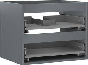 Mexen Box-A, dulap suspendat 60 cm, 2 sertare, grafit mat, 91AX0-0600-470-2-66