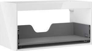 Mexen Box-A, dulap suspendat 90 cm, 1 sertar, alb lucios, 91AX0-0900-470-1-00