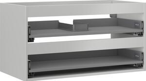 Mexen Box-A, dulap suspendat 90 cm, 2 sertare, gri mat, 91AX0-0900-470-2-62