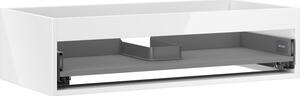 Mexen Box-A, dulap suspendat 90 cm, 1 sertar, alb lucios, 91AX0-0900-235-1-00