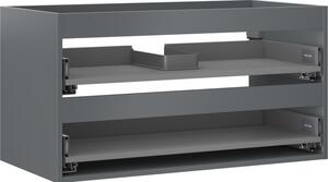 Mexen Box-A, dulap suspendat 90 cm, 2 sertare, grafit mat, 91AX0-0900-470-2-66