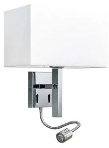 Pelto Aplică de Perete White/Chrome - Lucande