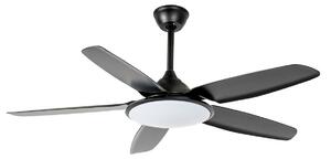 Ventilator de tavan cu LED Divian, negru, curent continuu, silențios, CCT - Lucande, Divian, Negru, Camera de zi, Metal, Modern